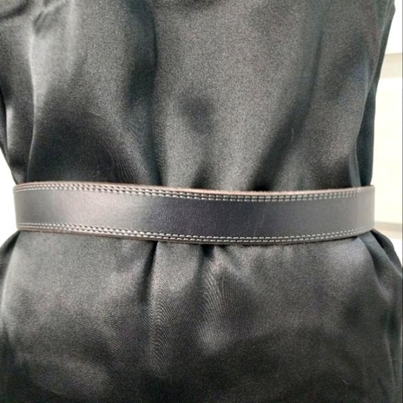 Talbots Dark  Brown 1"1/8" Width Silver Buckle Size S/M - Picture 3 of 6